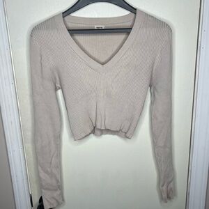 Garage Long Sleeve Crop Top